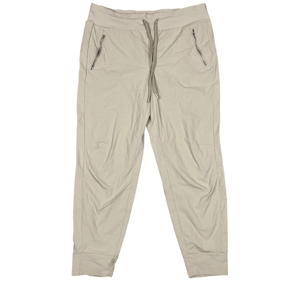Athleta Trekkie North Jogger Lightweight Hiking Pants Women 14 Beige